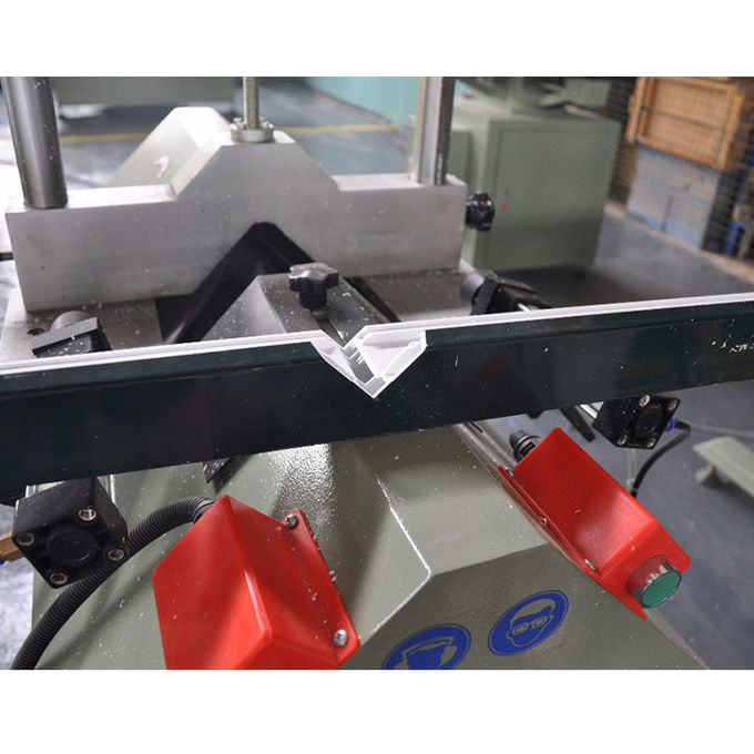 Pvc door window frame making machines for door and windows v notch cutting saw for upvc window machine 1