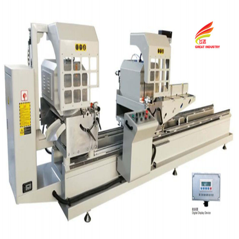 Double bevel saw digital display pvc window door machine aluminum pvc profile double blade mitre saw