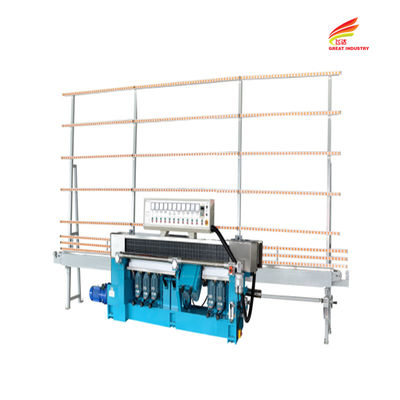  HORIZONTAL SPINDLE GLASS EDGING 9 MOTORS GLASS EDGING MACHINE GLASS STRAIGHT LINE MACHINES TO BEVEL GLASS FLAT EDGING MA