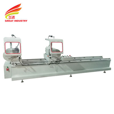  5.25kw PVC Window Door Machine Double Bevel Saw With Digital Display