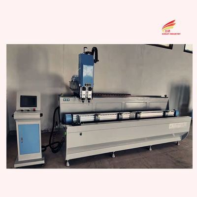 Buy CNC 3000mm Two Spindle Fully Automatic Aluminium Window Drilling Milling Machine online manufacture