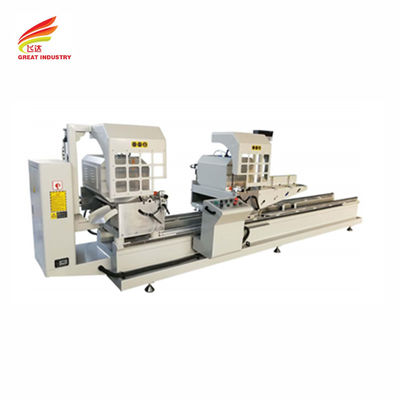 Buy Mitre saw aluminium window extrusion pvc double head aluminum extrusion cutting machine online manufacture
