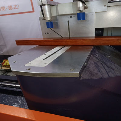 COMPOUND ANGLE CURTAIN WALL MACHINE 5 AXIS CNC DOUBLE MITRE SAW 4KW*2 2800R/MIN