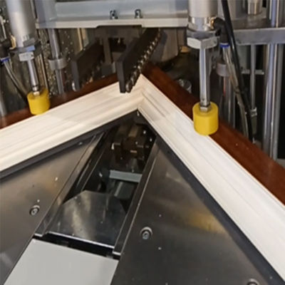 Upvc windows machines 3 axis cnc pvc window corner cleaning machine